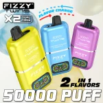Fizzy Twins 50K 50000 Puffs 2-in-1 Dual Flavor Disposable Vape Store Mesh Coil Electric Cigarette - Image 1