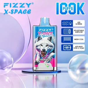 Fizzy X-Space 100K 100000 Puffs Disposable Vape featured render for wholesale listing.
