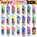 Fizzy X-Space 100K 100000 Puffs Disposable Vape Store Adjustable Airflow Electric Cigarette Smart Screen - Image 5