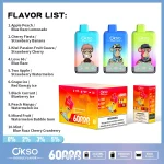 OKSO Double Flavor 60K 60000 Puffs Dual Flavor Disposable Vape - Image 4