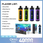 OKSO Shisha Max 40K 40000 Puffs Hookah Style Disposable Vape - Image 4