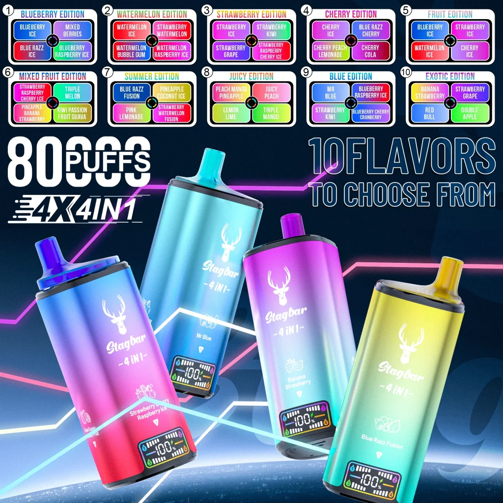 StagBar 4IN1 80K Puffs Disposable Vape render 1.