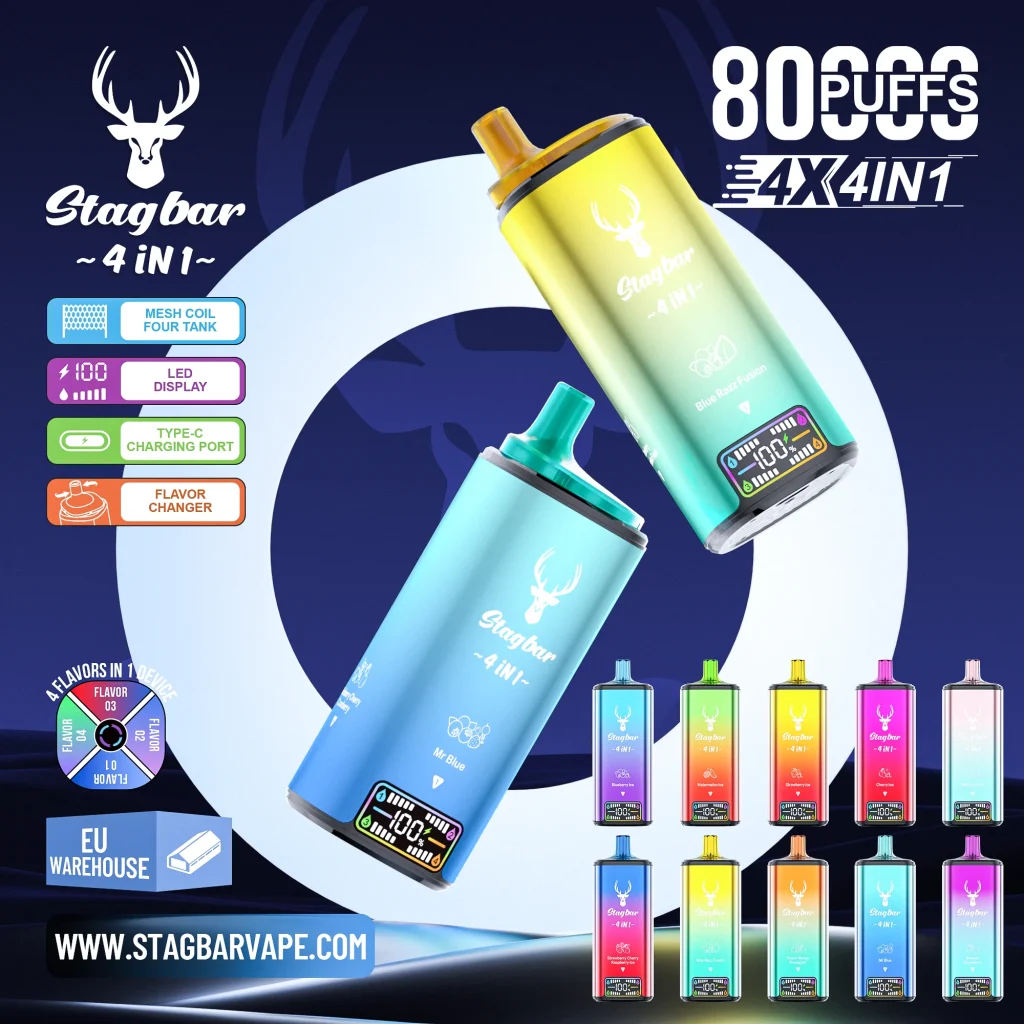 StagBar 4IN1 80K Puffs Disposable Vape render 2.