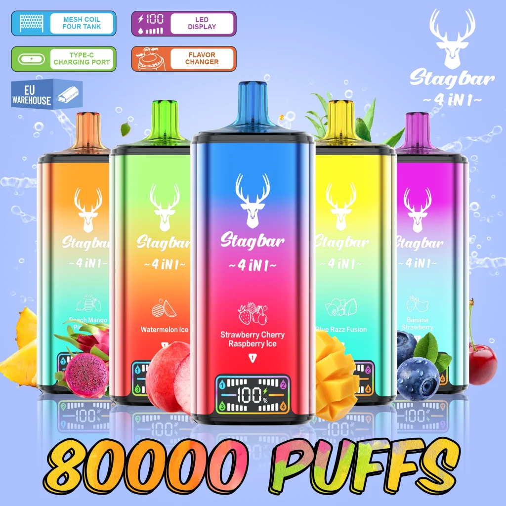 StagBar 4IN1 80K Puffs Disposable Vape render 3.