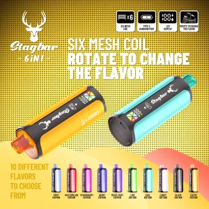 StagBar 6IN1 180K Puffs Disposable Vape render 3.