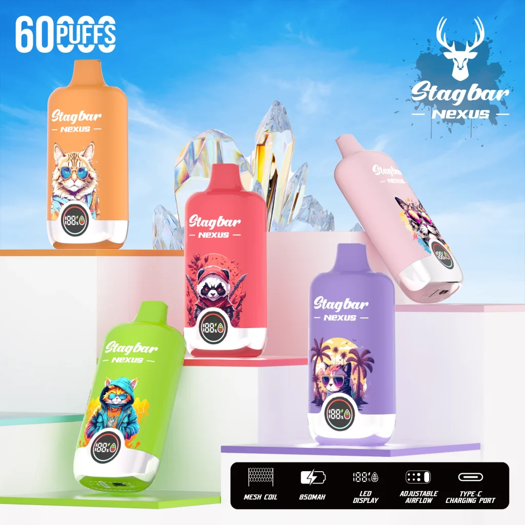 StagBar NEXUS 60K Puffs Disposable Vape render 1.