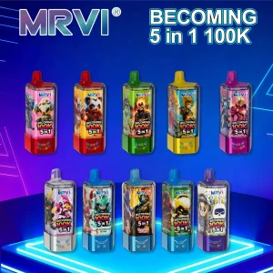 MRVI Becoming 100K vape wholesale - MRVI Becoming 100K 5in1 Disposable Vape retail packaging, view 2.