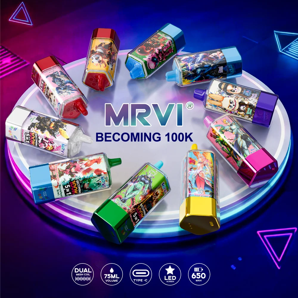 MRVI Becoming 100K 5in1 Disposable Vape 7 MRVI Becoming 100K vape wholesale - MRVI Becoming 100K 5in1 Disposable Vape retail packaging, view 4.