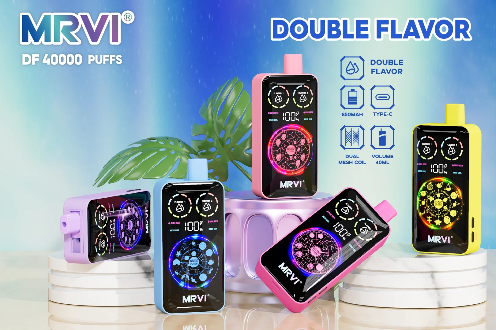 MRVI DF 40000 2in1 Disposable Vape 3 MRVI DF 40000 vape wholesale - MRVI DF 40000 2in1 Disposable Vape retail packaging, view 3.