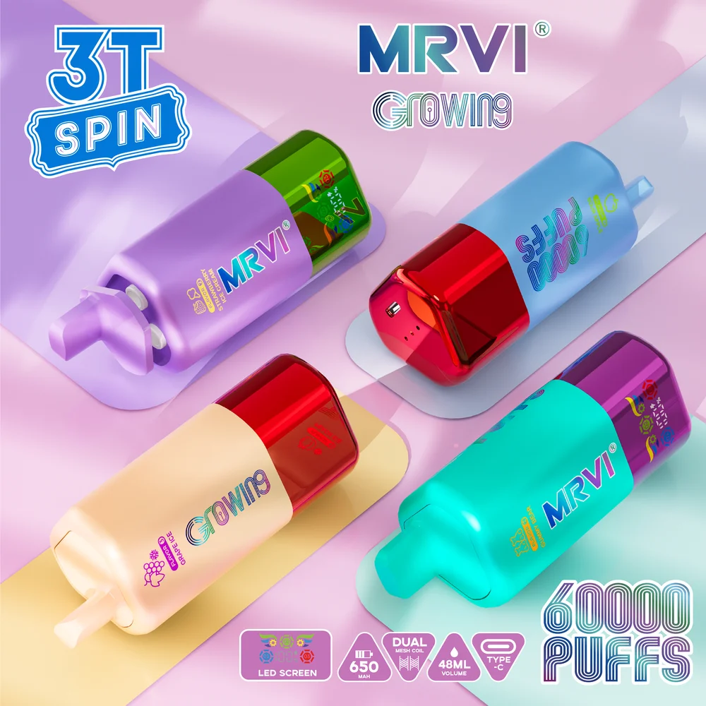 MRVI GROWING 60K 3in1 Disposable Vape 8 MRVI Growing 60K vape wholesale - MRVI GROWING 60K 3in1 Disposable Vape retail packaging, view 4.